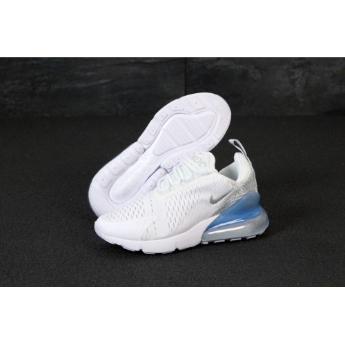 Кроссовки Nike Air Max 270 White with blue Кроссовки Nike Air Max 270 White with blue